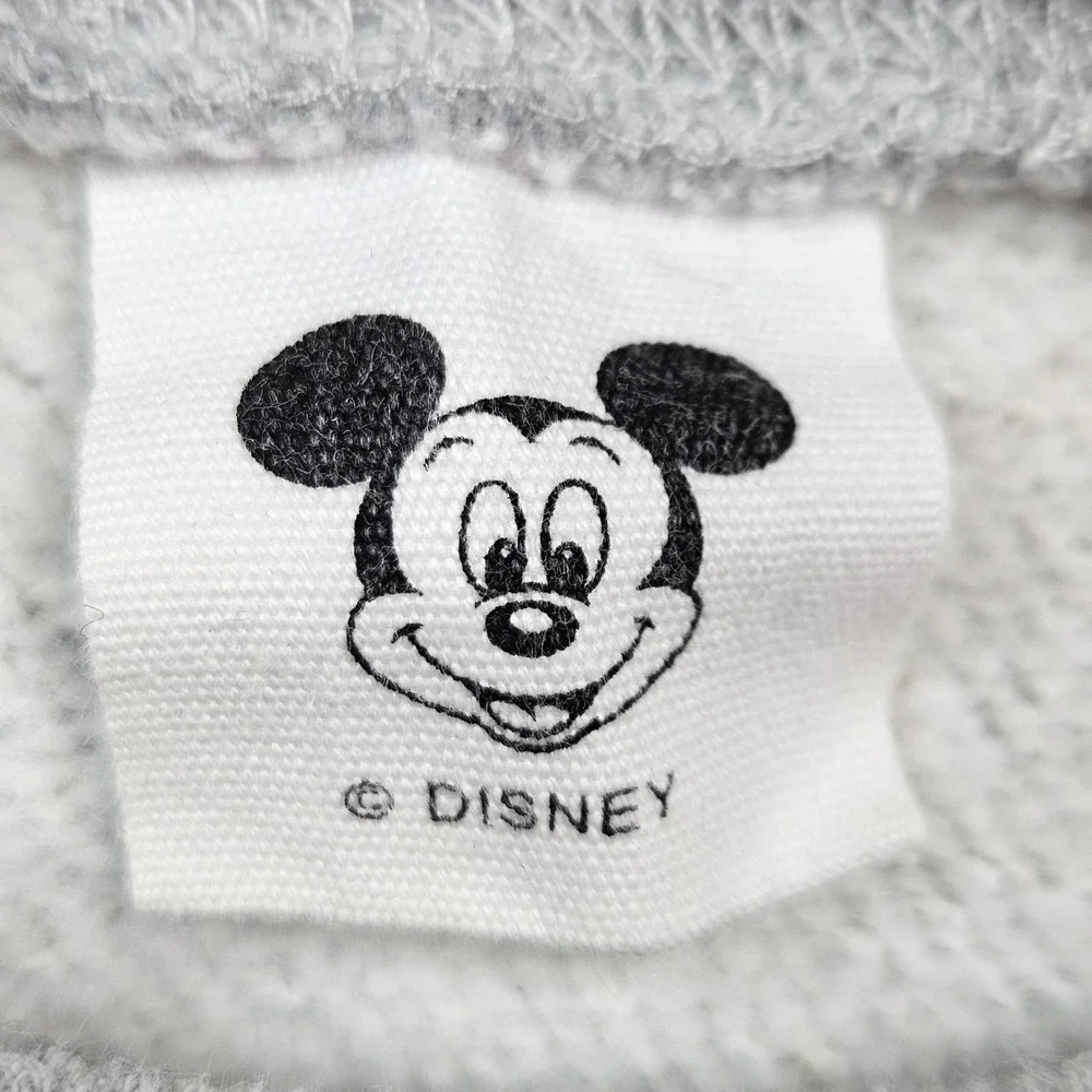 Disneyland Gray Mickey Crewneck Sweater Pullover Womens Small Medium Vtg Vintage